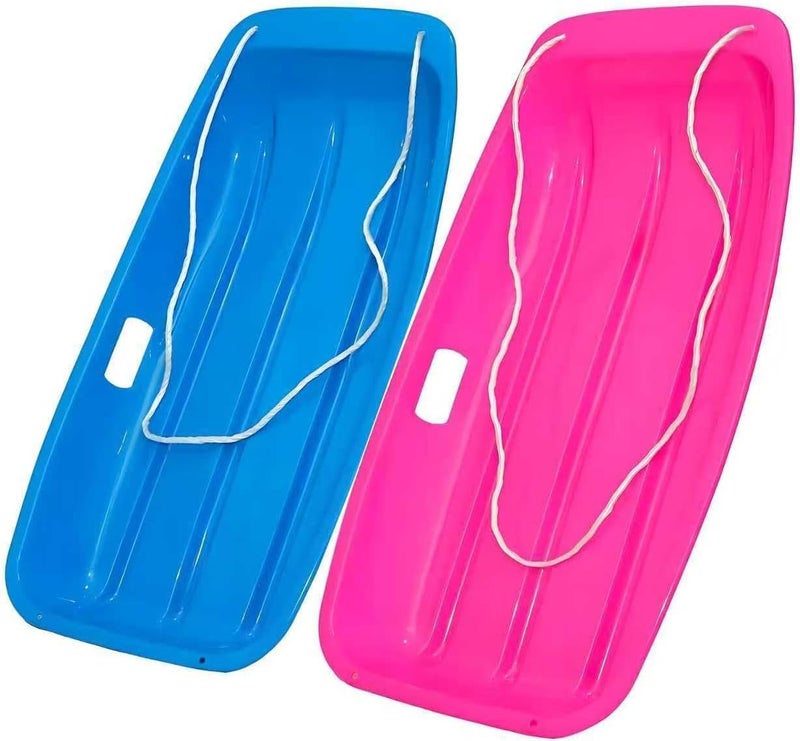 LIBERATECH 2-Person Sled for| 35" All-Season Toboggan | Reinforced Structure | High Weight Capacity | for Snow, Beach & Park - Image 1